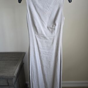 Elegant Sleeveless Gray Dress